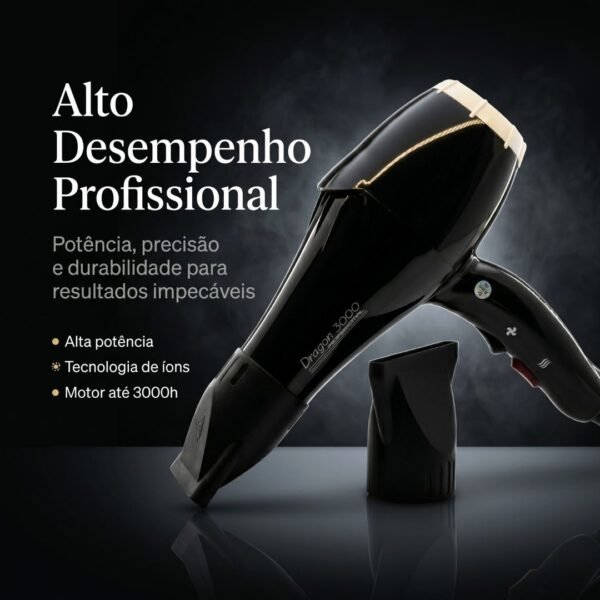 Secador Dragon 3000 Compacto 220V preto